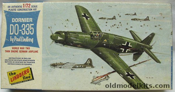 Lindberg 1/72 Dornier Do-335 Arrow, 438-60 plastic model kit